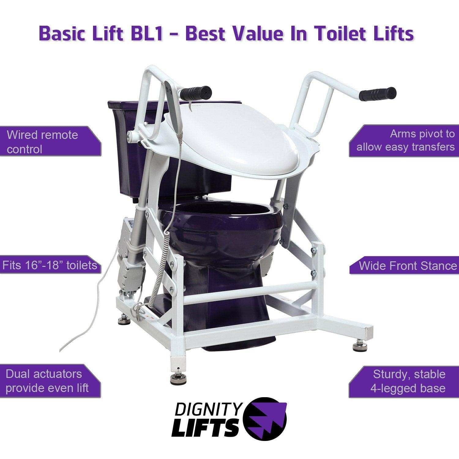 Dignity Lifts Basic Toilet Lift - Shop Home Med
