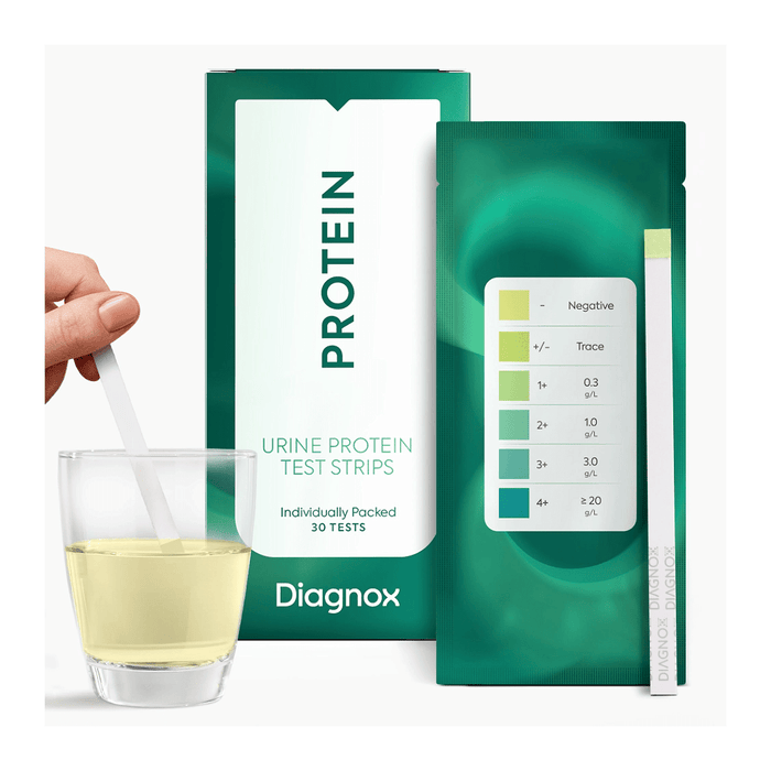 Diagnox Protein in Urine Test Strips Kit Individually Packed - 30 Pack