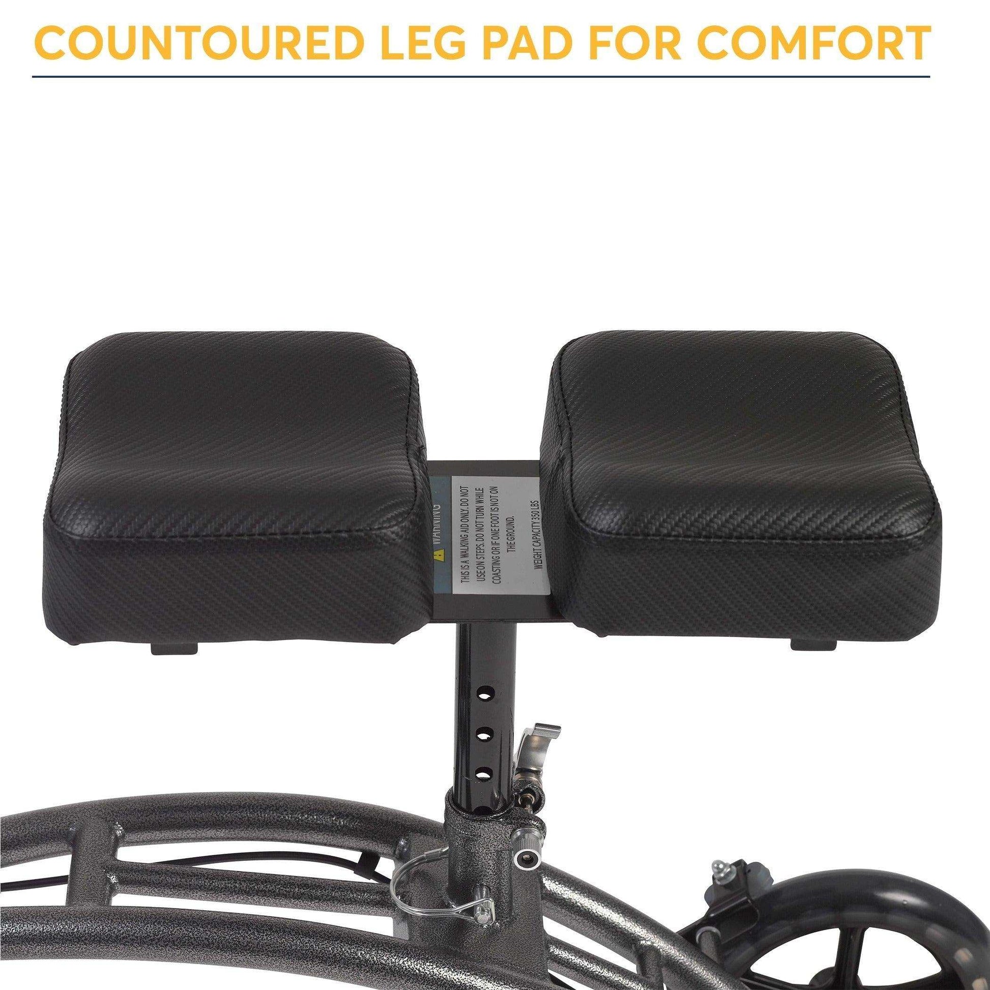 Drive Medical Dual Pad Steerable Knee Walker Knee Scooter with Basket - Shop Home Med