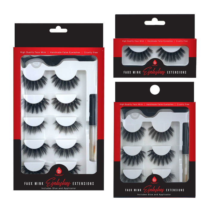 Pursonic Faux Mink Style False Eyelashes Extensions