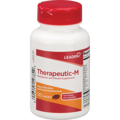 Leader Tm Therapeutic-M Caplets 130 Ct , Tablets