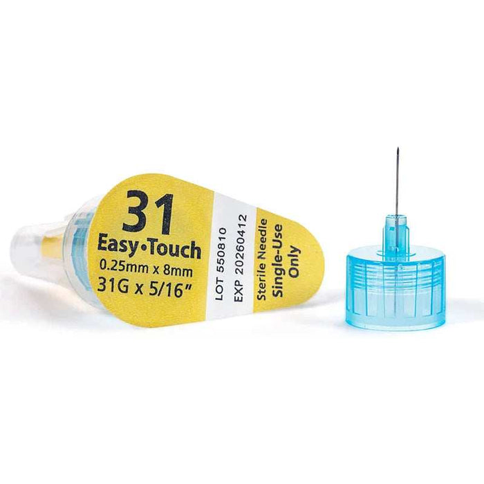 Easy Touch Pen Needle 31G x 5/16 100 Ct — Shop Home Med