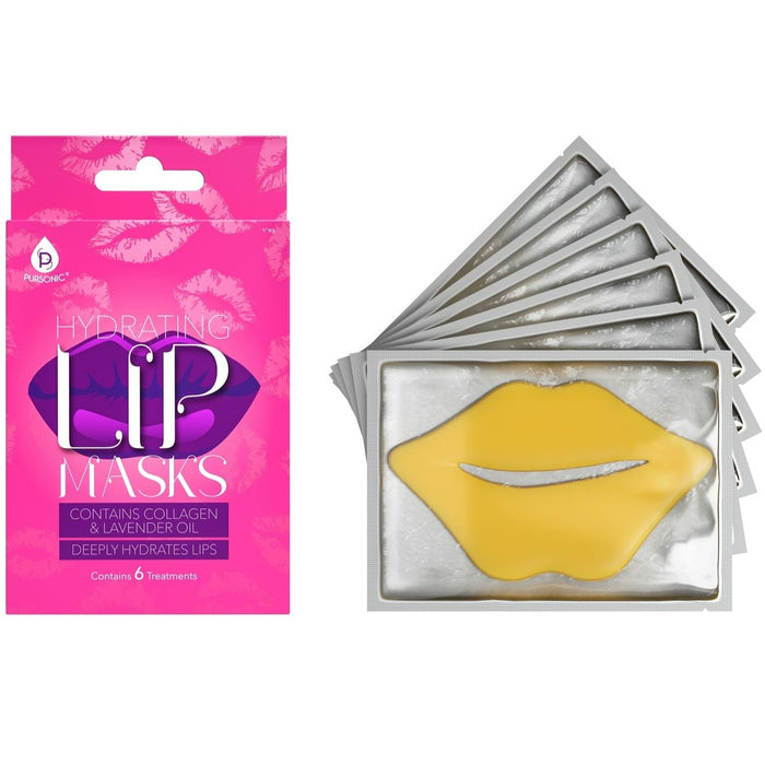 Pursonic Hydrating Lip Masks - Pack of 6