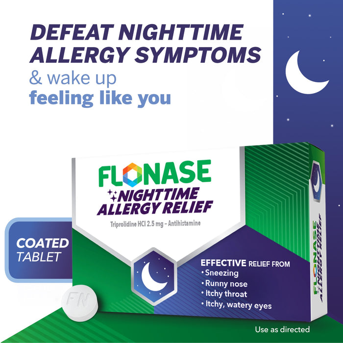 Flonase Nighttime Allergy Relief Coated Tablets - 36 Ct