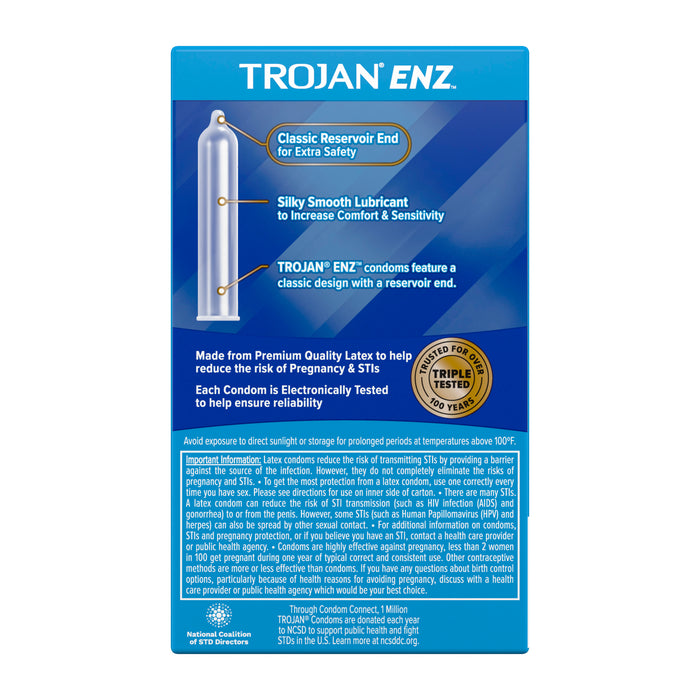 Trojan-Enz Lubricated Condoms