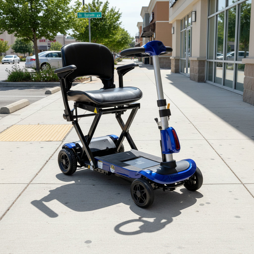 Drive Medical ZooMe Auto-Flex Remote Folding Travel Scooter