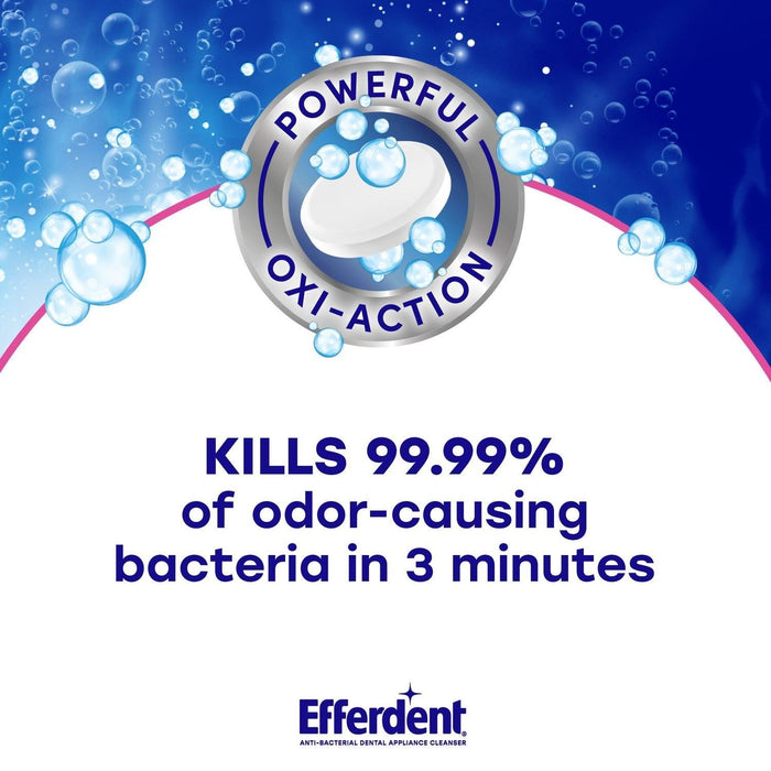 Efferdent PM Anti-Bacterial Denture Cleanser Tablets - 90 ct. - Shop Home Med