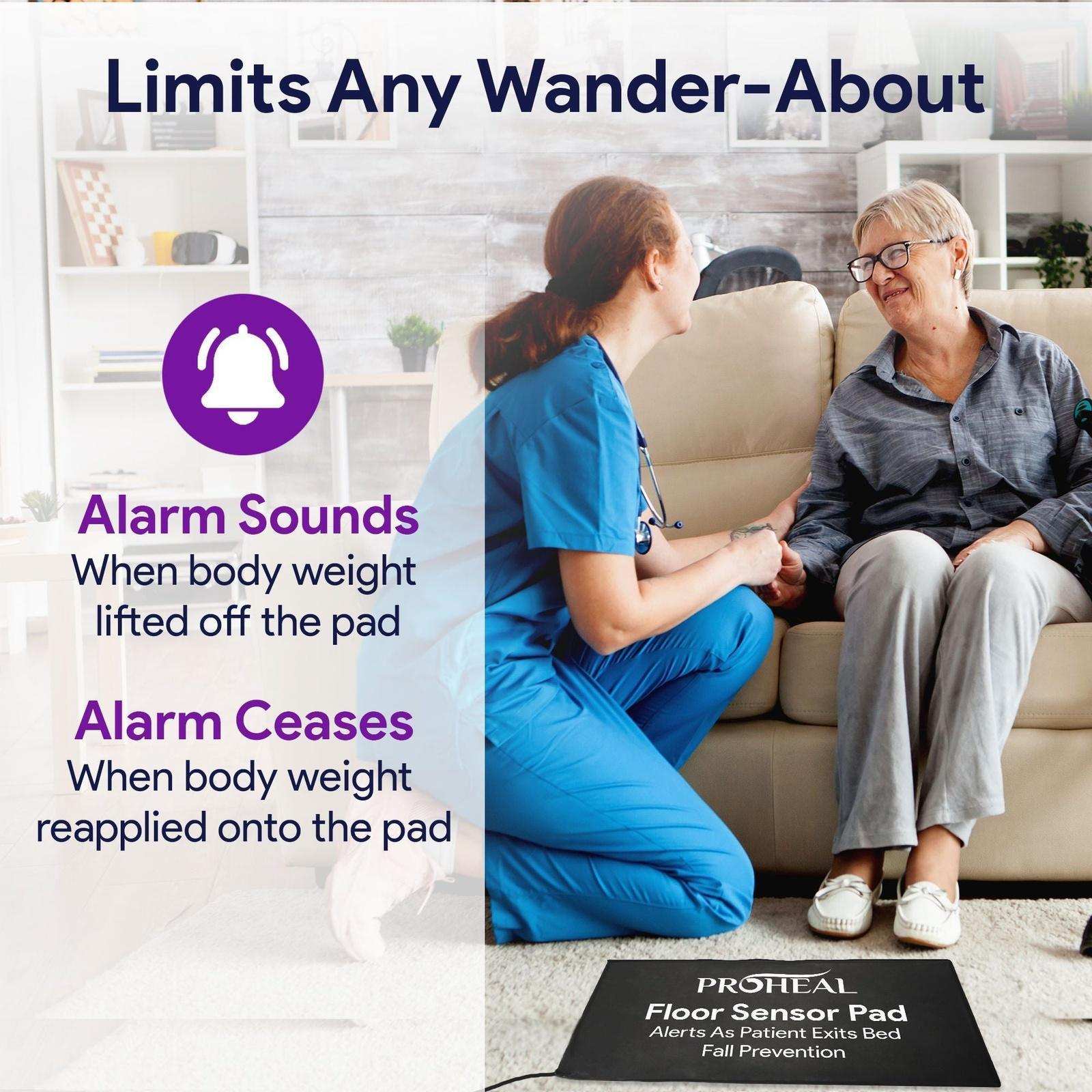 ProHeal Elderly Monitoring Bed Sensor Floor Pad - 20” x 30” - Shop Home Med