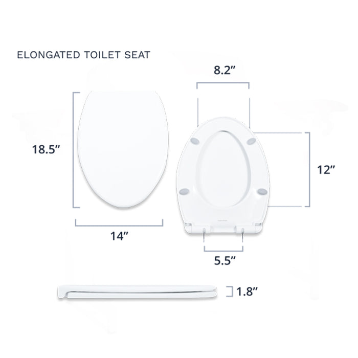 Asiento de inodoro LUXE Comfort Fit