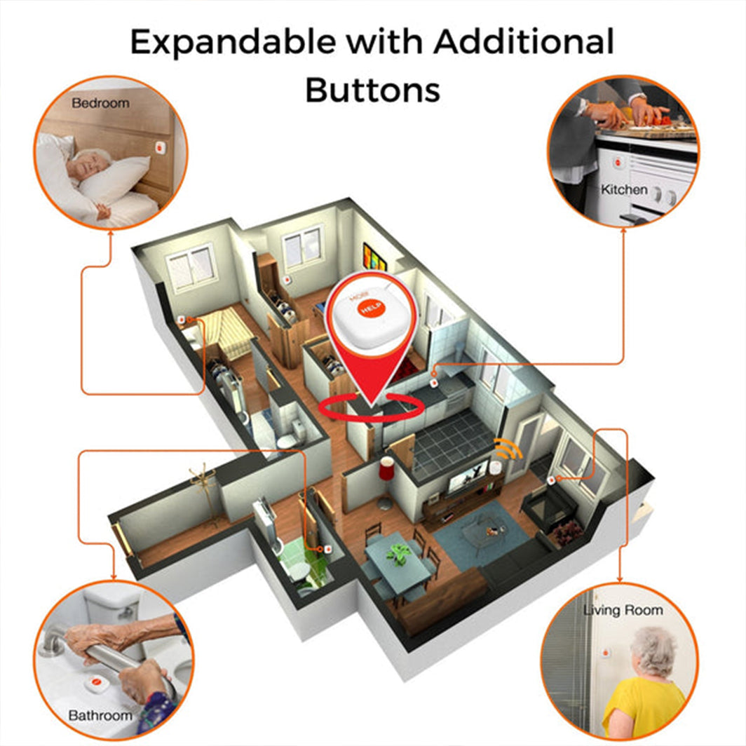Mobi Smart Emergency Alert Button Personal Support System