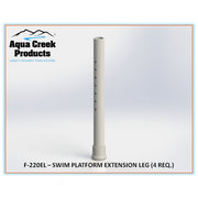 Aqua Creek PVC Swim Platform Extension Legs