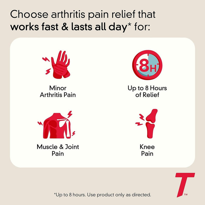Tylenol 8 Hour Arthritis & Joint Pain Acetaminophen Tablets - 50 Ct - Shop Home Med