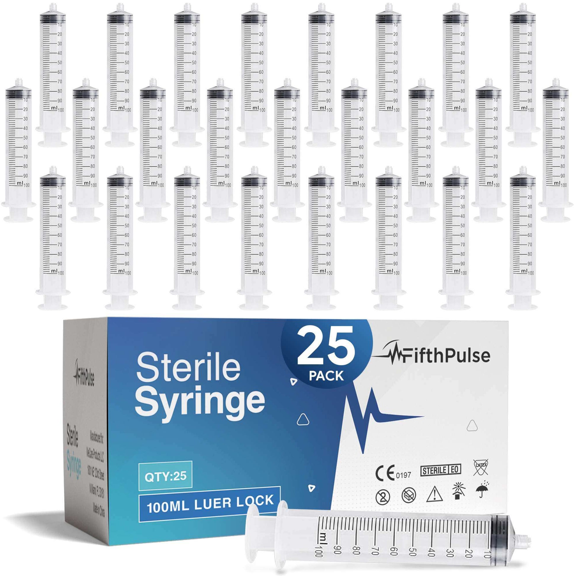 FifthPulse Disposable Luer Lock Syringes Without Needle