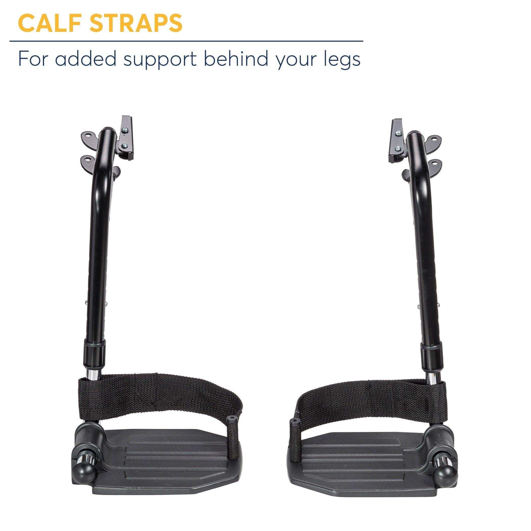 Drive Medical Chrome Swing Away Footrests - 1 Pair - Shop Home Med