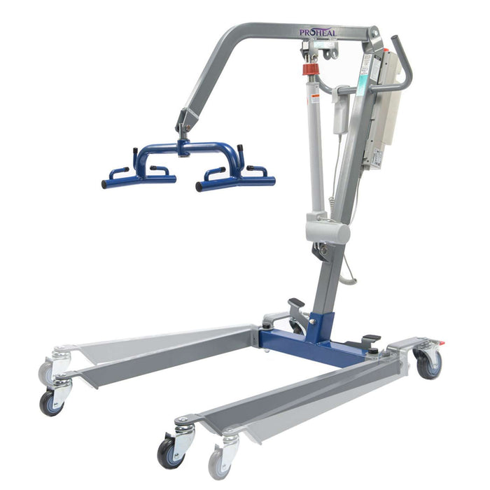 Hydraulic Patient Lift with Electric Upgrade - 400 lb Weight Capacity