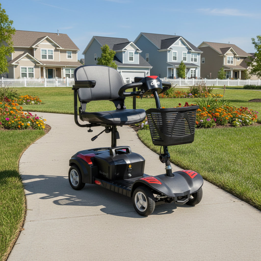Drive Medical Scout LT 4-Wheel Travel Power Scooter