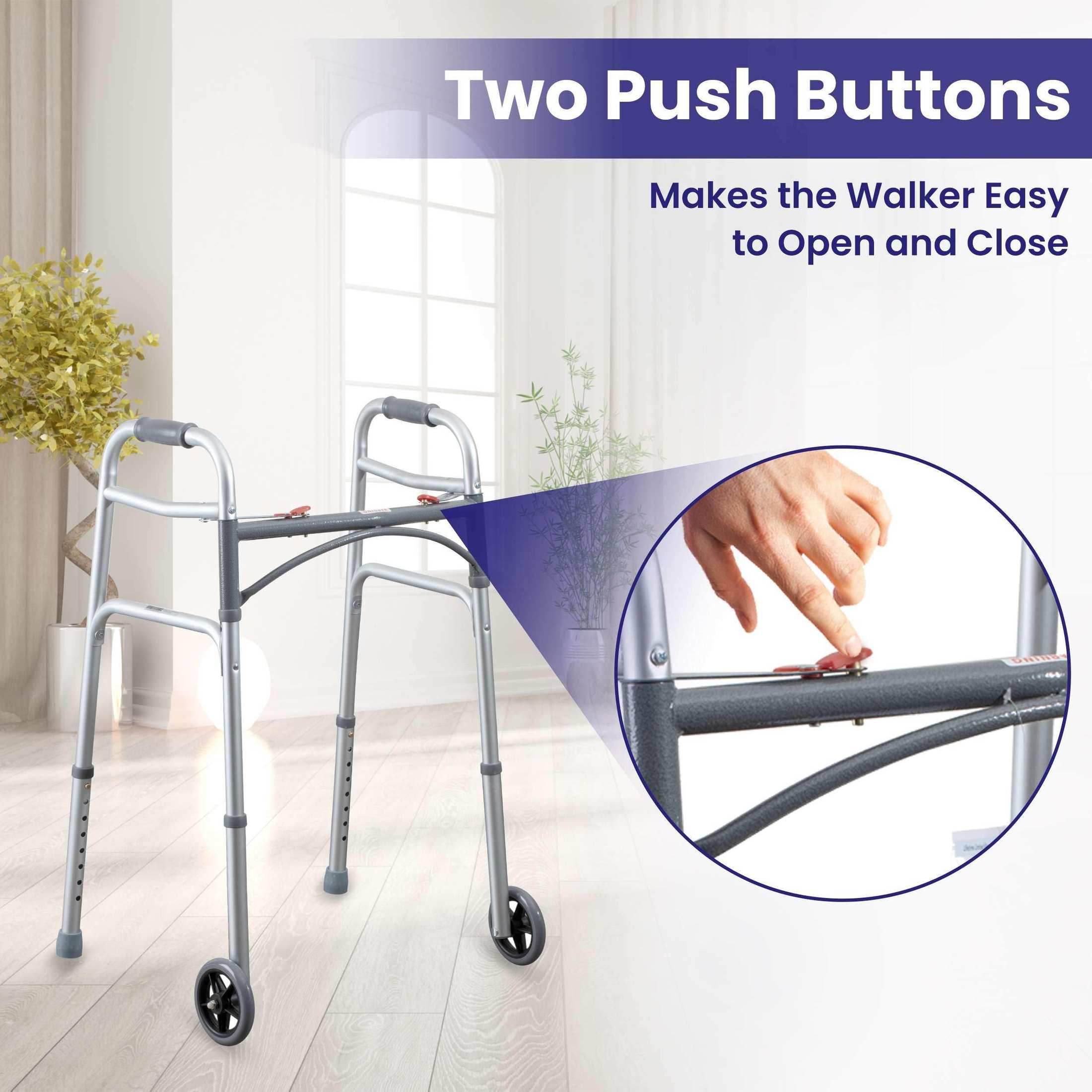 Medacure Case of 4 Junior Folding Walkers - Shop Home Med