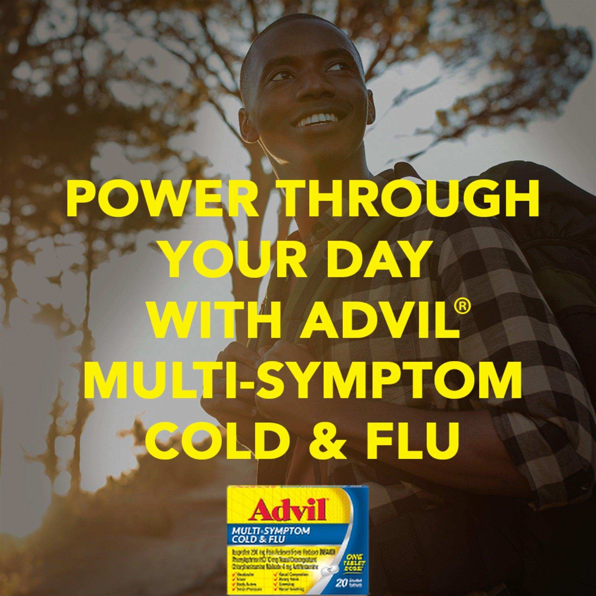Advil Multi-Symptom Cold and Flu Pain Reliever Tablets - 10 Count - Shop Home Med