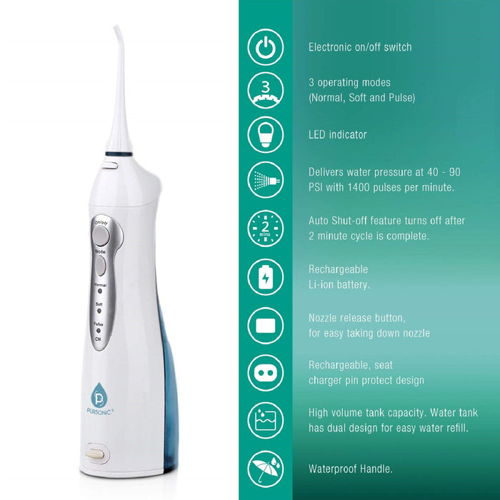 Pursonic USB Rechargeable Oral Irrigator