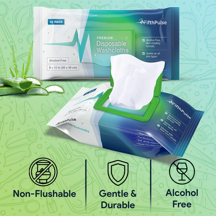 FifthPulse Aloe Body Wipes - 2 Pack - Shop Home Med