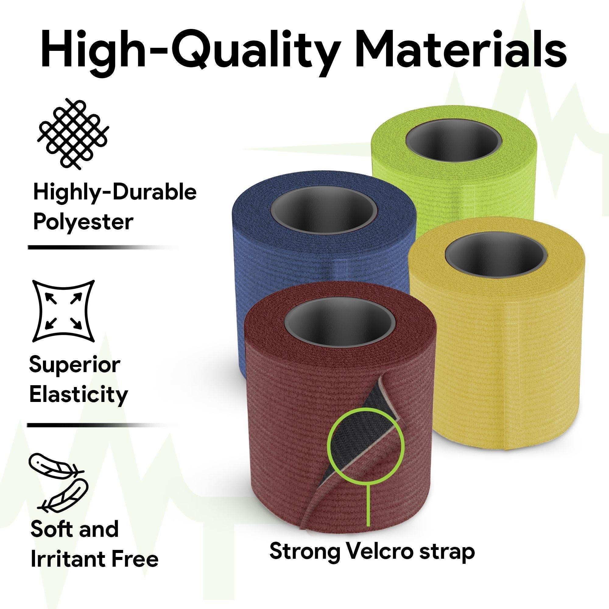 FifthPulse Elastic Compression Bandage Medical Wrap - 4 Pack - Shop Home Med