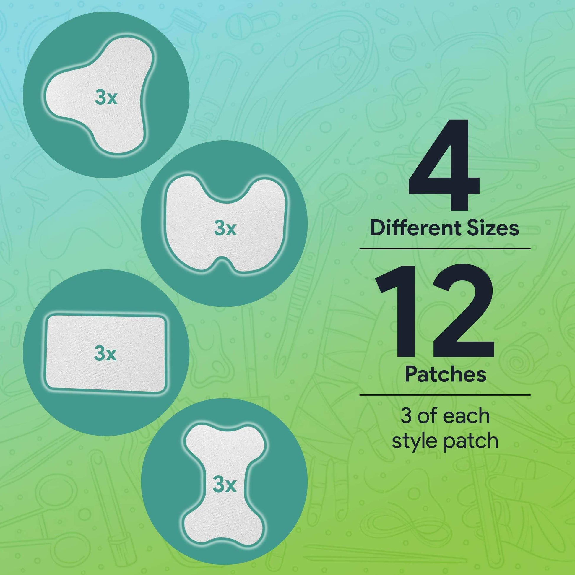 FifthPulse Pain Relieving Patch for Pain Relief - 12 Pack - Shop Home Med