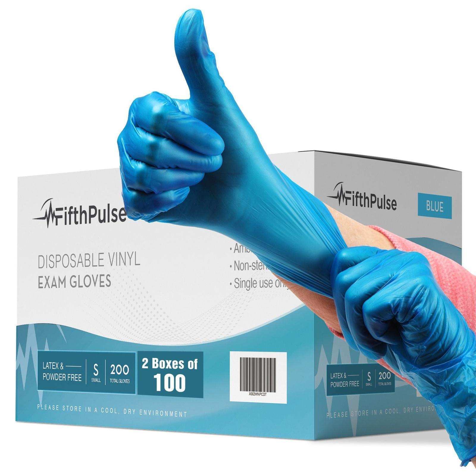 FifthPulse Vinyl Disposable Gloves - 200 Pack - Shop Home Med