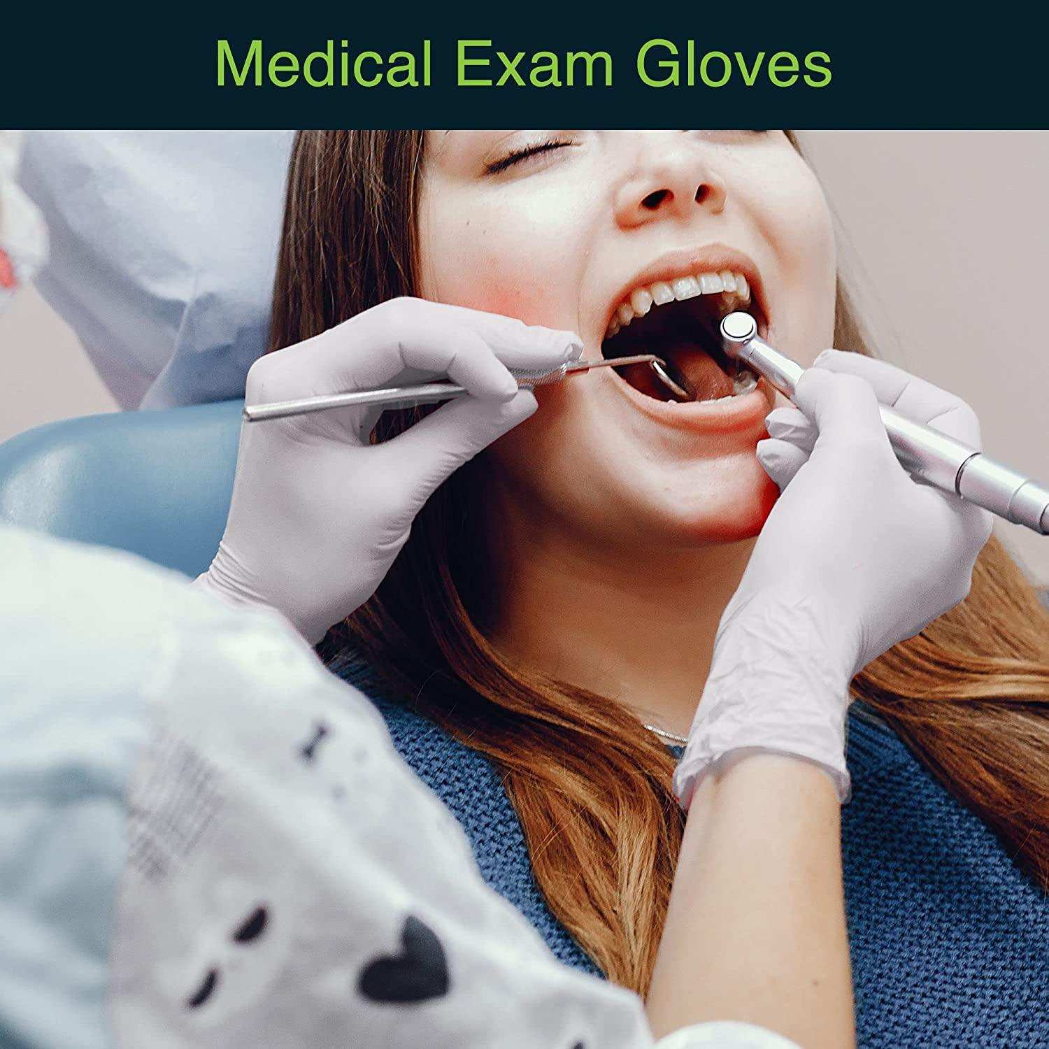 FifthPulse White Vinyl Exam Gloves - Shop Home Med