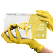 FifthPulse Yellow Disposable Nitrile Gloves - Shop Home Med