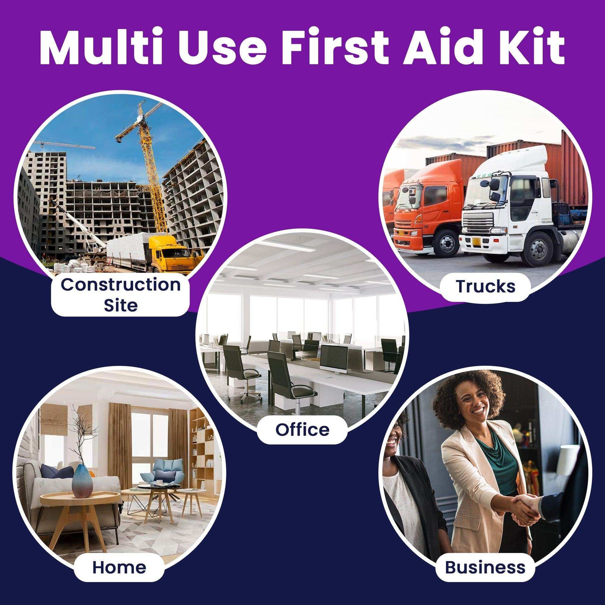 First Aid Kit Essentials in a Box - 71 Essential 10 Person Kit - Shop Home Med