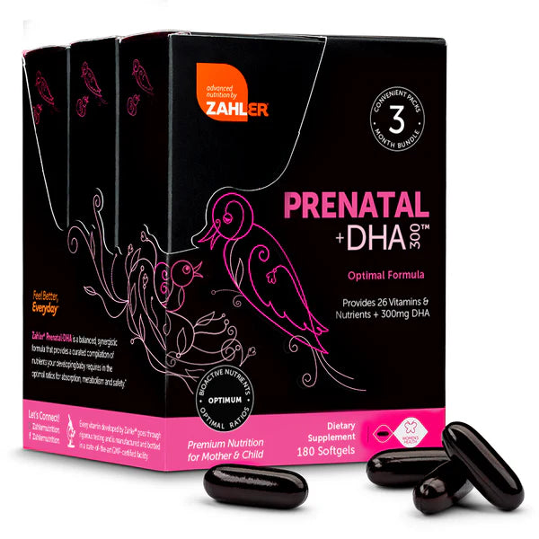 Vitamina prenatal Zahler con DHA y folato