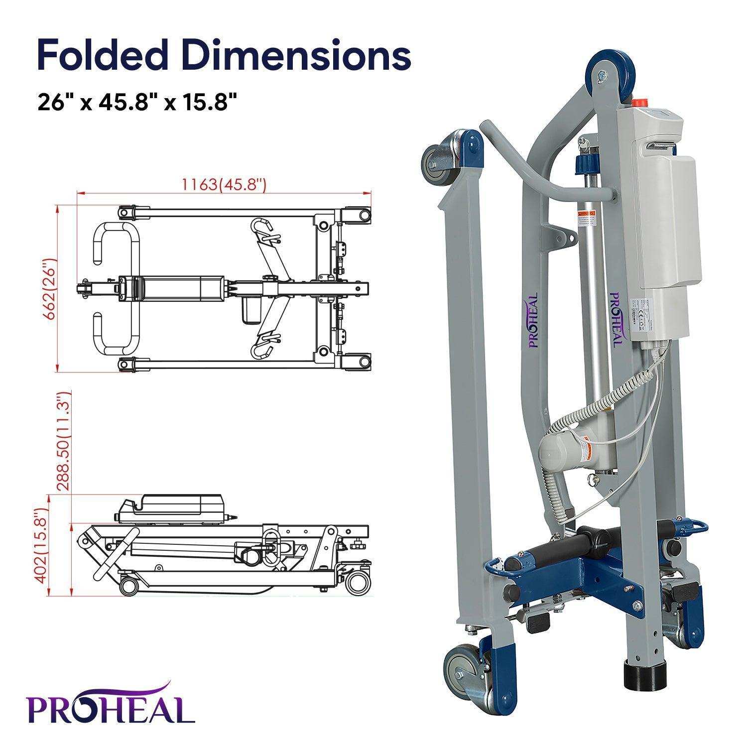 ProHeal Portable Patient Lift - Shop Home Med