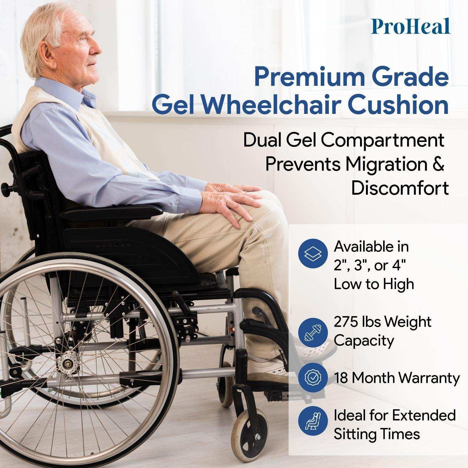 ProHeal Gel Infused Foam Wheelchair Cushion - Shop Home Med