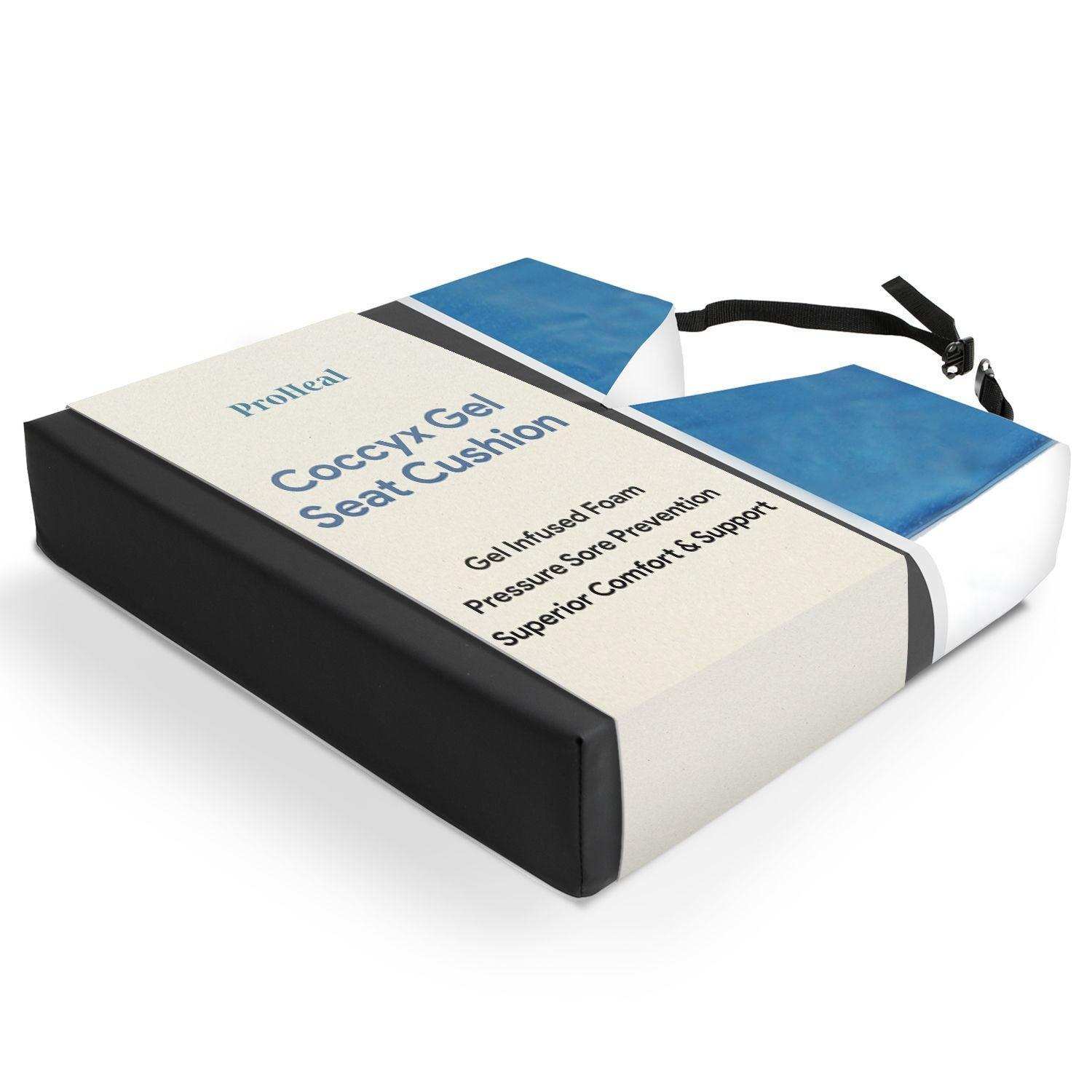 Gel Infused Foam Wheelchair Seat Cushion With Coccyx Cutout - Shop Home Med