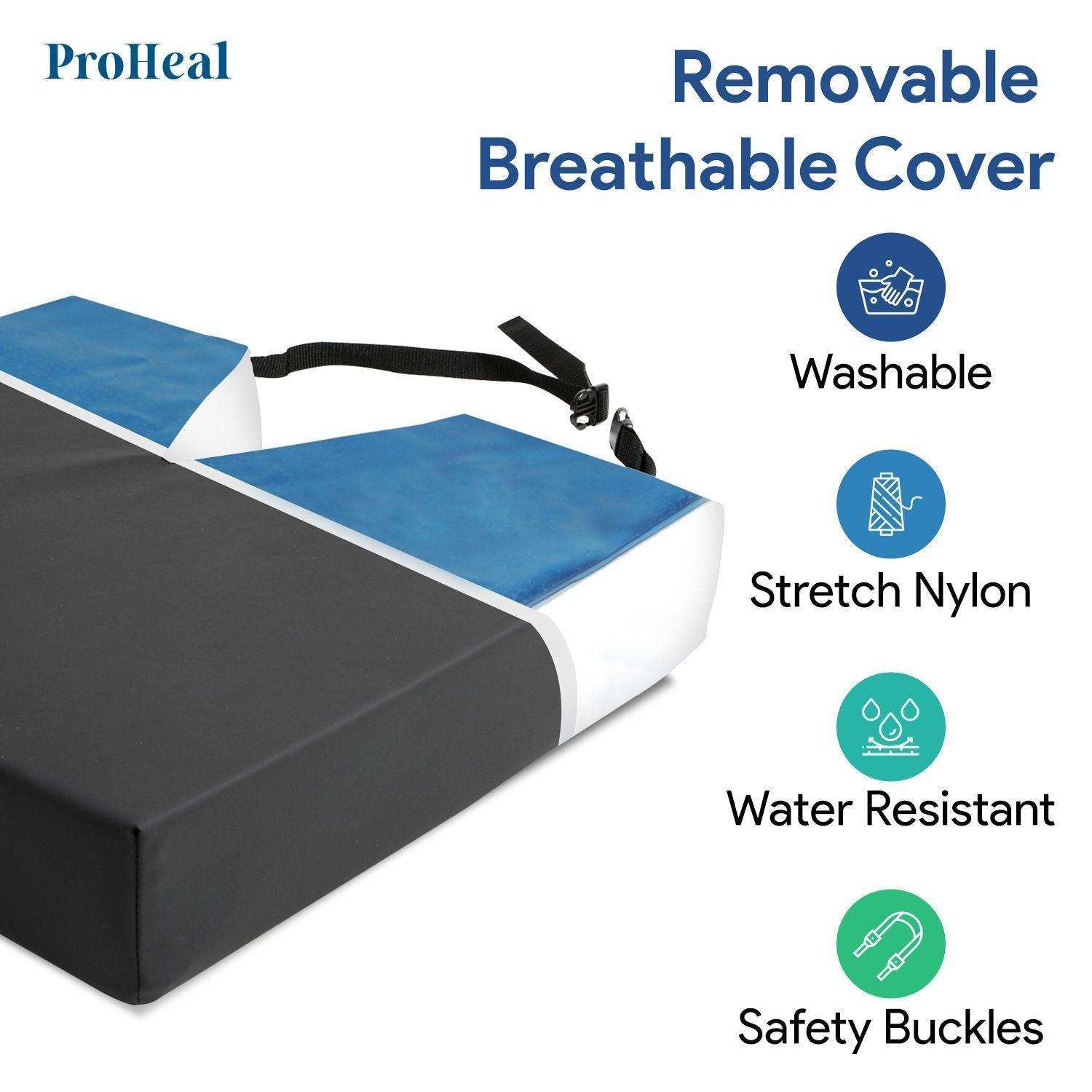 Gel Infused Foam Wheelchair Seat Cushion With Coccyx Cutout - Shop Home Med