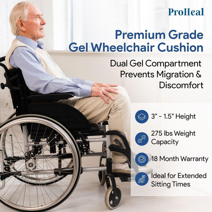 ProHeal Gel Wedge & Pommel Seat Cushion - Pressure Redistribution - Shop Home Med