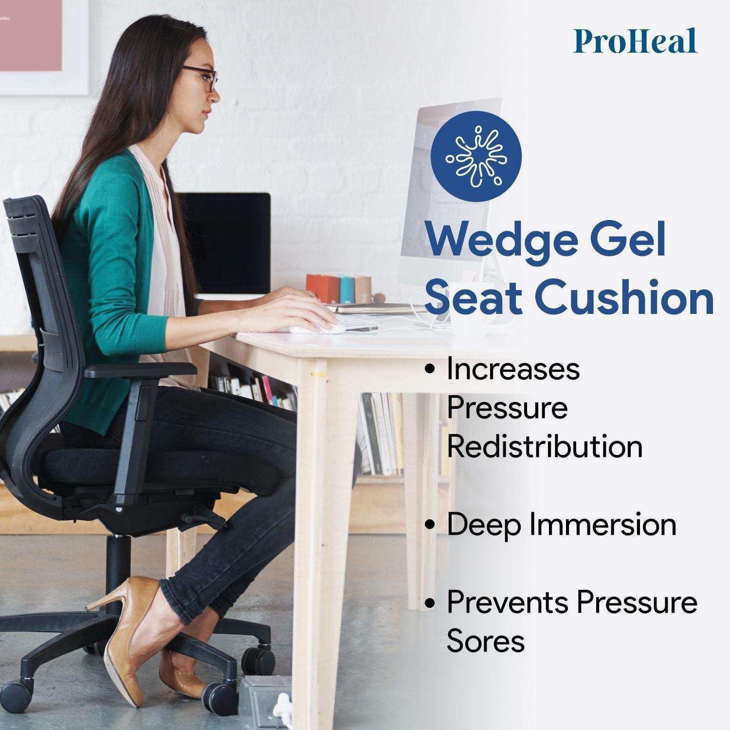 ProHeal Gel Wedge & Pommel Seat Cushion - Pressure Redistribution - Shop Home Med