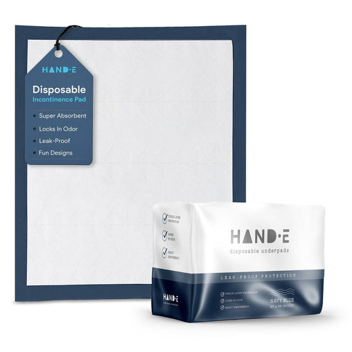 Hand-E Incontinence Disposable Underpads - Blue - Shop Home Med