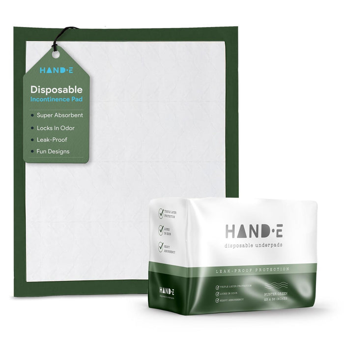 Hand-E Incontinence Disposable Underpads - Green - Shop Home Med