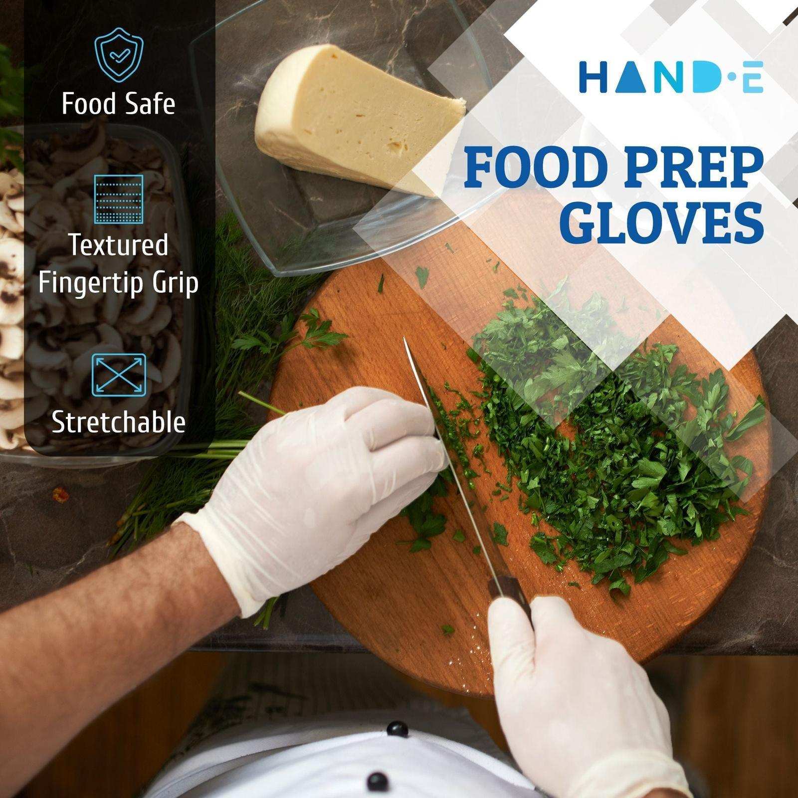Hand-E Nitrile Gloves - White - Shop Home Med