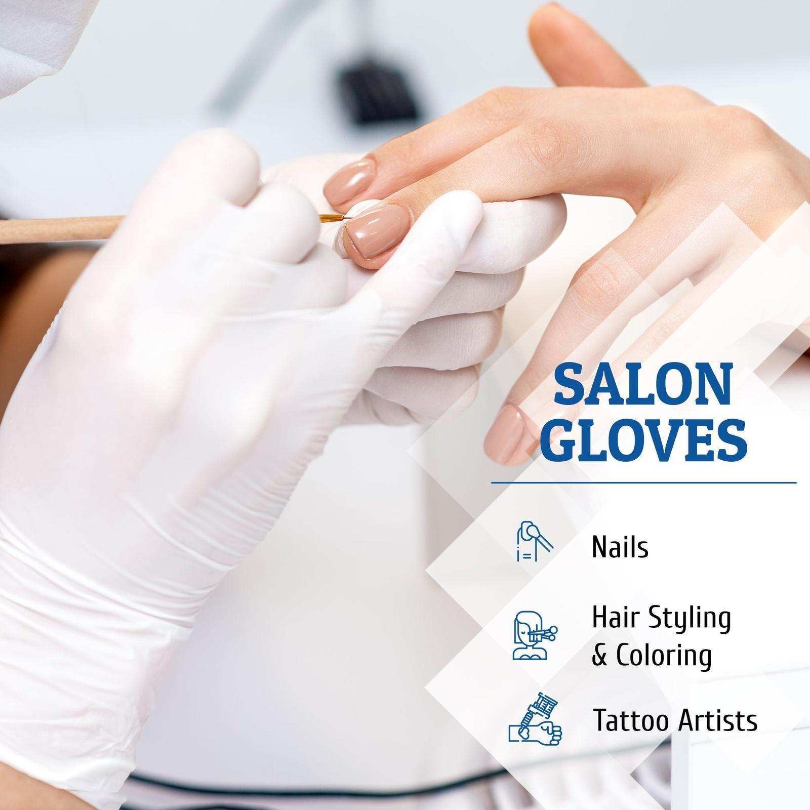 Hand-E Nitrile Gloves - White - Shop Home Med