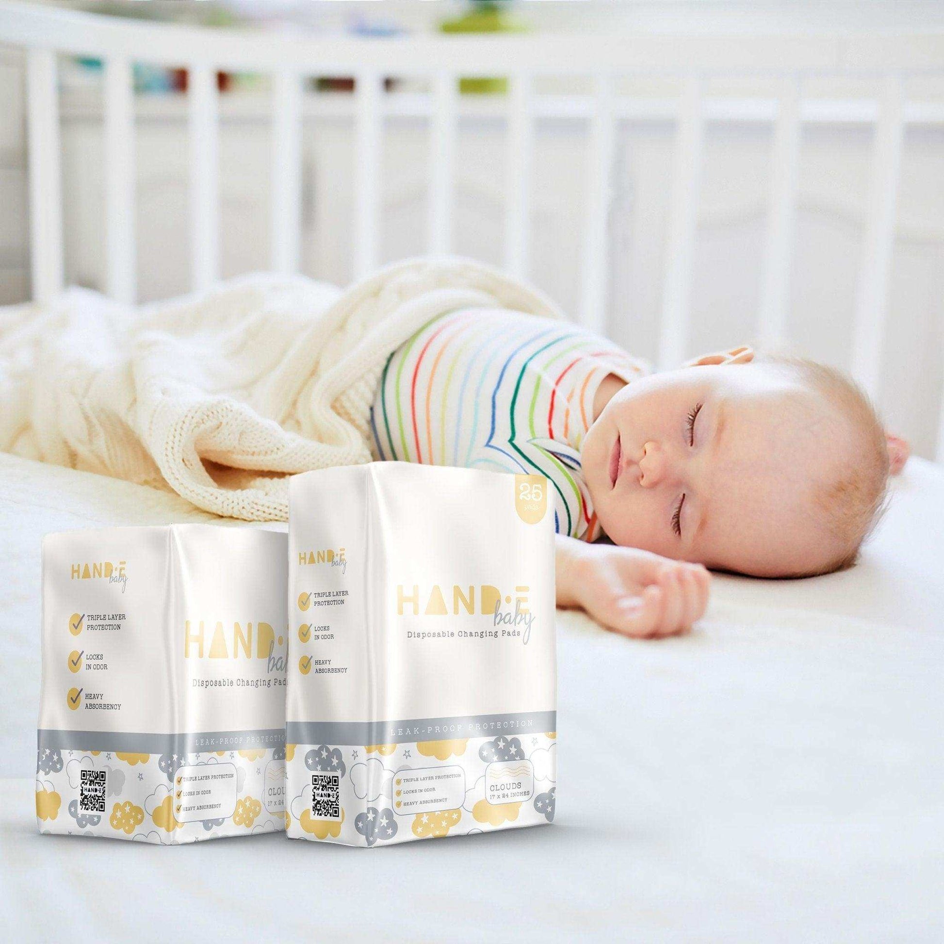 Hand-E Playful Baby Disposable Changing Pads - Shop Home Med