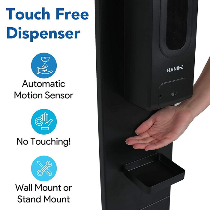 Hand-E Touch-Free Automatic Hand Sanitizer Dispenser with Mask Tray - Shop Home Med