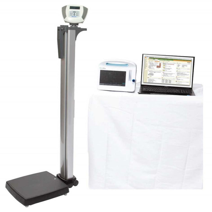 Heavy Duty Eye Level Digital Scale with Integral Digital Height Rod and Connectivity Kit