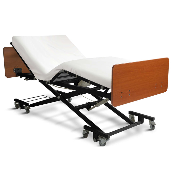 Ultra Low Electric Hospital Bed with Qbar Rails