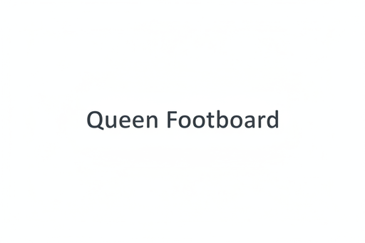 I need this text on a white baground Queen Footboard