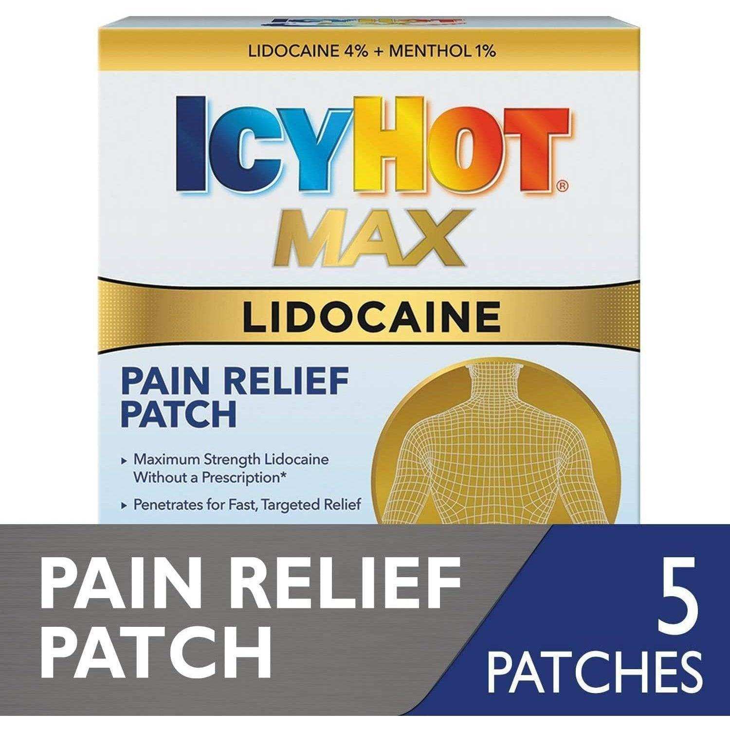 Icy Hot Lidocaine Patch Plus Menthol - Shop Home Med