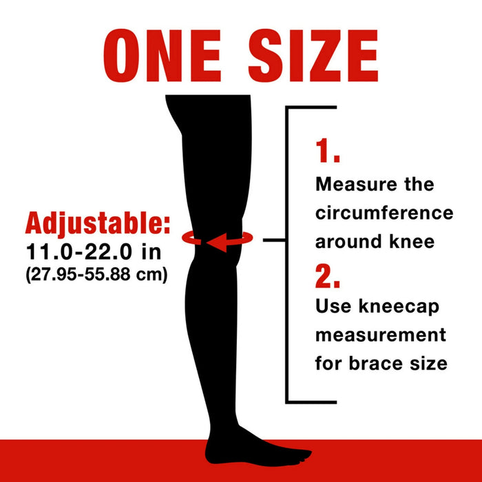 Ace Adjustable Compression Knee Support with Lateral Stabilizers