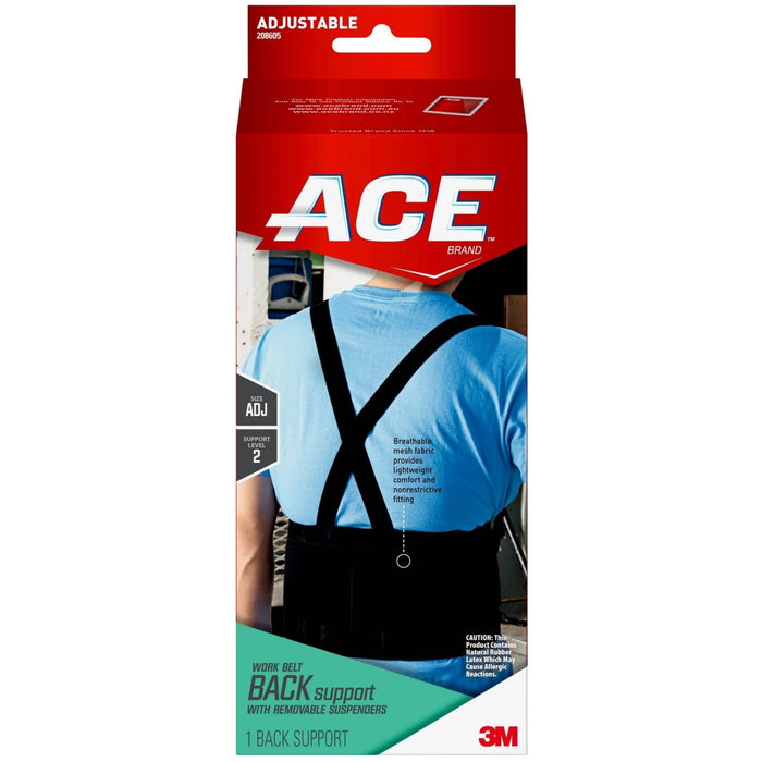 Ace Adjustable Work Belt with Removable Suspenders