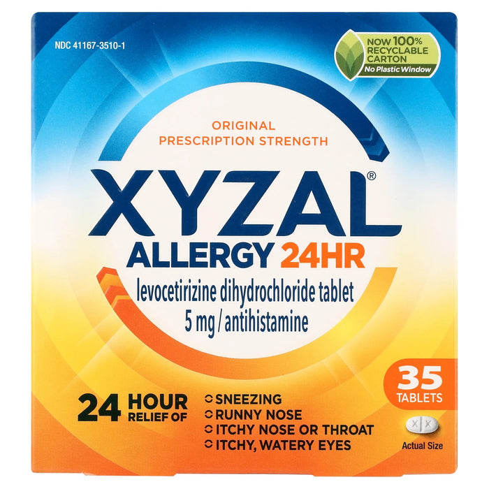 Xyzal Original Prescription Strength 24-Hour Allergy Relief Tablets